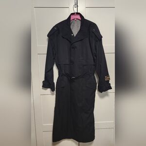INDEX required fashion trench coat black size Medium